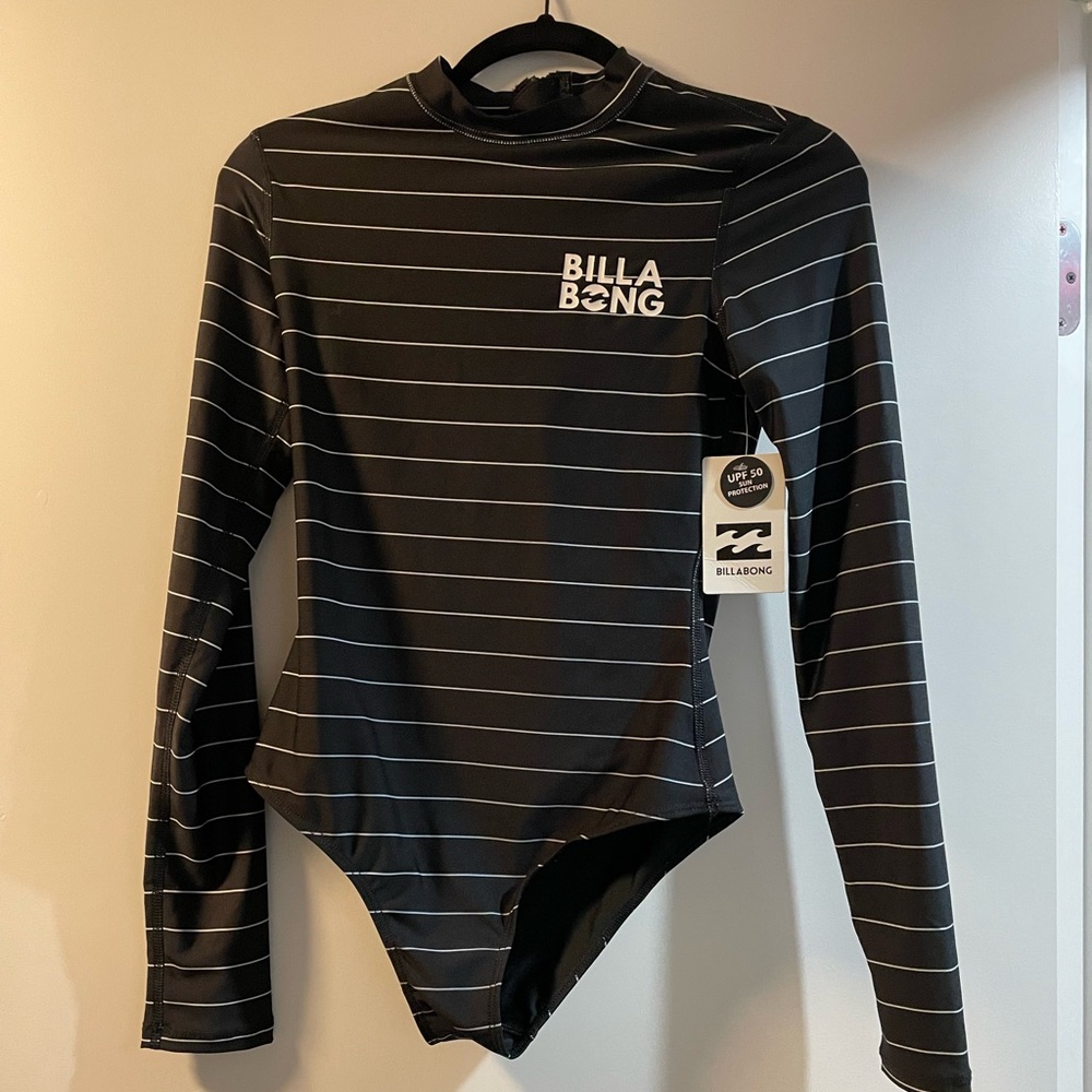 Billabong mock neck bodysuit rash guard